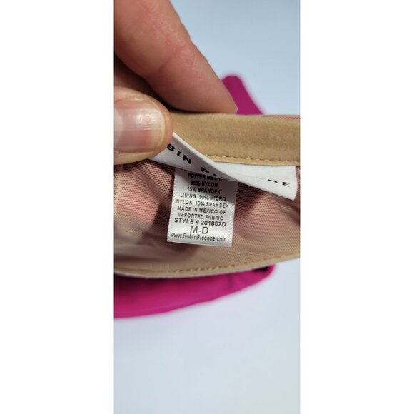 Robin Piccone Bikini Swim Top Underwire  Cup D Fuisha Bottom High Weist Sz M#0 - Picture 3 of 10